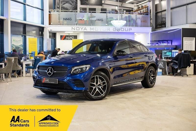 Blue Used 2017 Mercedes GLC250 AMG line Coupe | £18,990 (Fair price) - Image 1/4