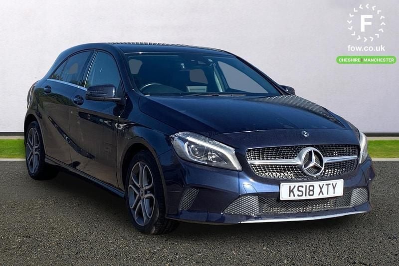 Used Mercedes A200 Sport Edition 136 HP (100 kW) 2018 Blue Hatchback