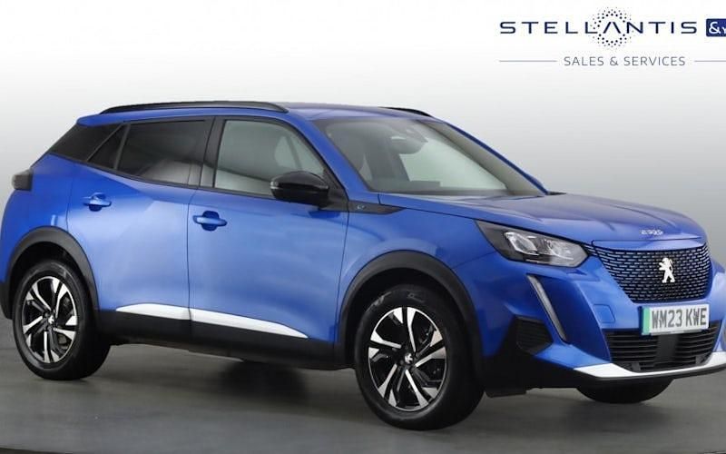 Blue Used 2023 Peugeot e-2008 Allure+ SUV | £15,027 (Fair price) - Image 1/4