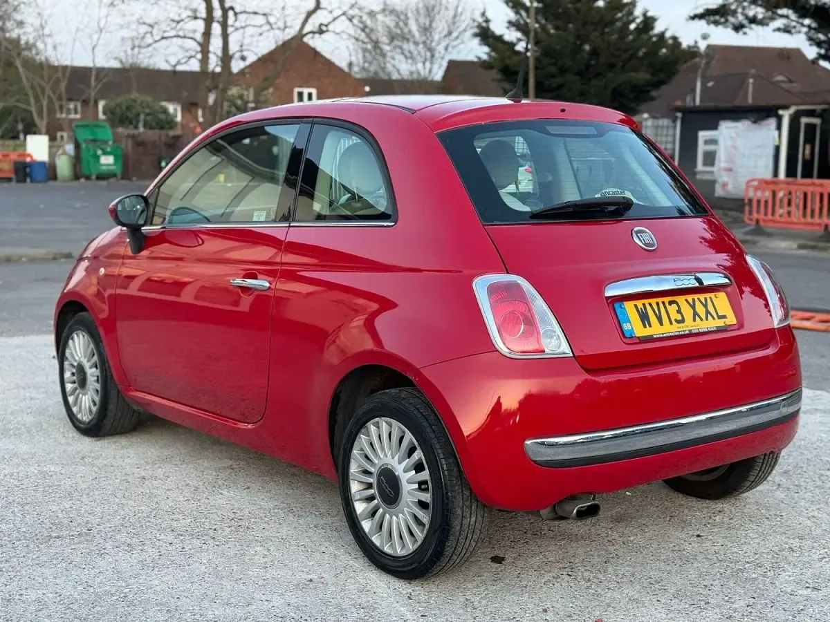 Used Fiat 500 Lounge 69 HP (50 kW) 2013 Red Hatchback