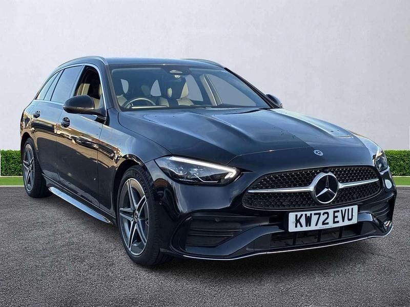 Used Mercedes C300 AMG line 2023 Black Estate