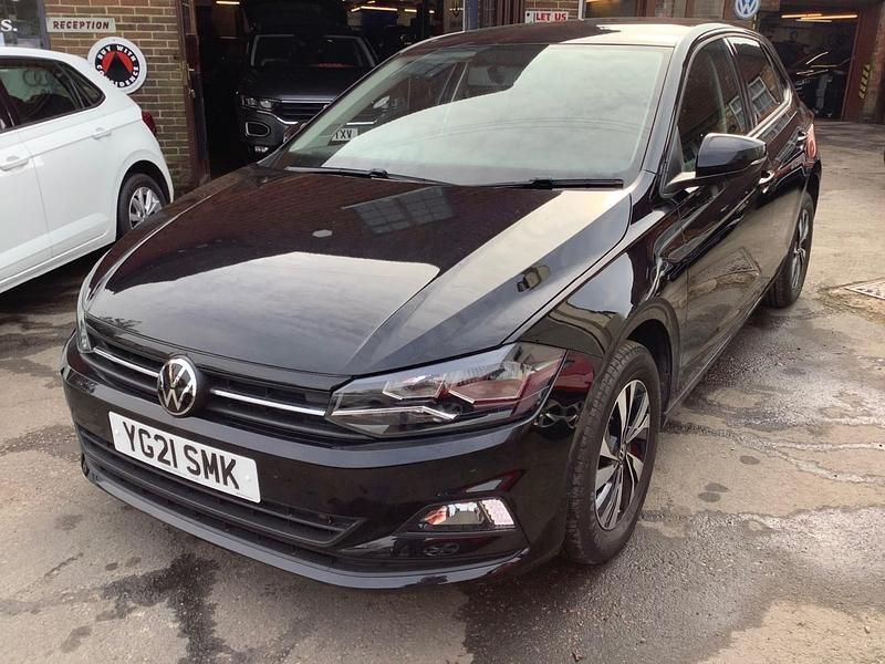 Used VW Polo Match 95 HP (69 kW) 2021 Black Hatchback