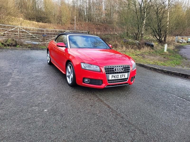 Used Audi A5 Cabriolet S-Line 170 HP (125 kW) 2010 Red Cabriolet