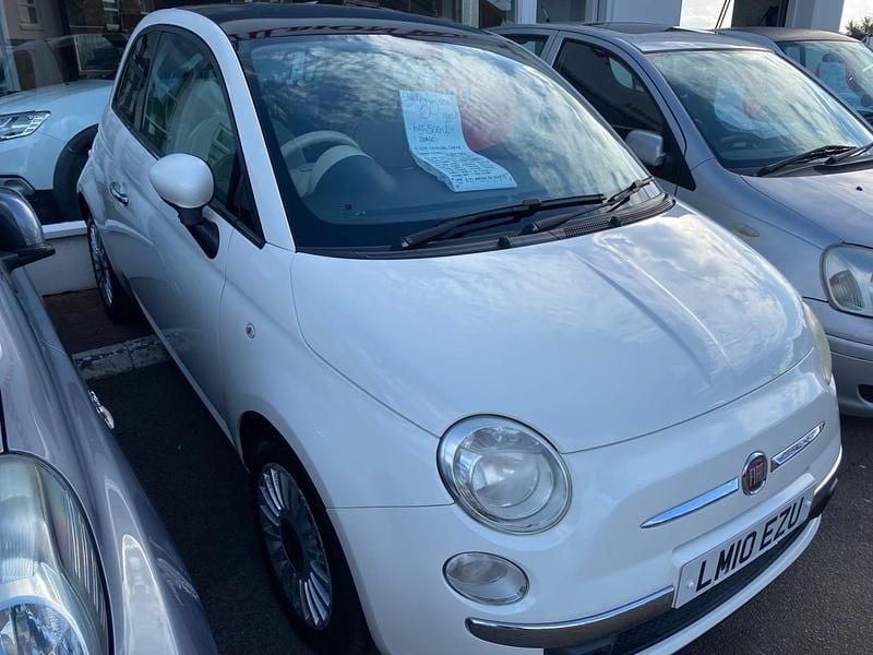 Used Fiat 500 Lounge 69 HP (50 kW) 2010 White Hatchback
