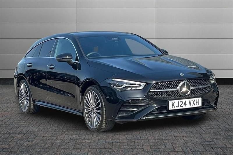 Used Mercedes CLA250e AMG Line Premium 218 HP (160 kW) 2024 Cosmos black Sedan