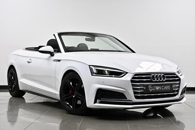 White Used 2018 Audi A5 Cabriolet S-Line Cabriolet | £14,850 (Good price) - Image 1/4