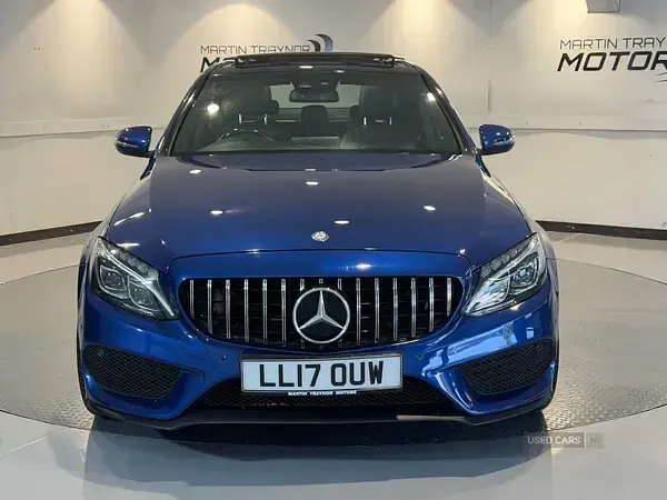 Used Mercedes C250 AMG Line Premium Plus 2017 Blue Sedan