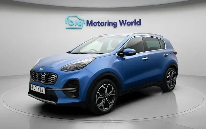Used Kia Sportage GT-Line 136 HP (100 kW) 2021 Blue SUV