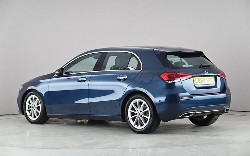 Used Mercedes A200 Premium 163 HP (119 kW) 2019 Blue Hatchback