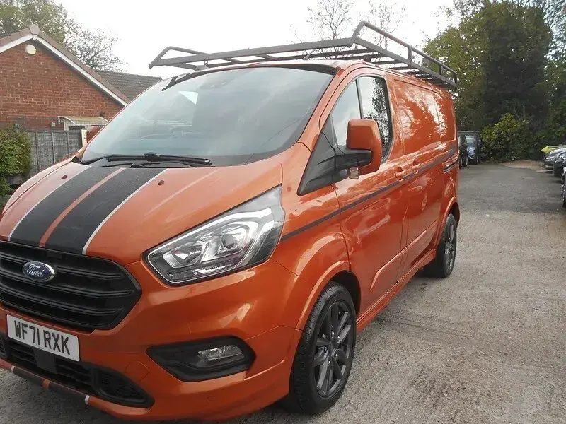 Used Ford Transit Custom Sport 2022 Orange Van