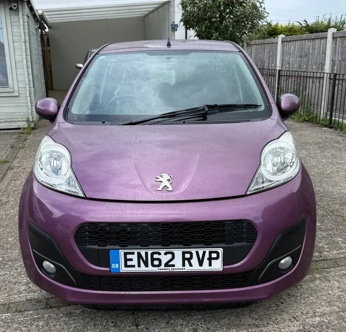 Used Peugeot 107 Active 68 HP (50 kW) 2013 Purple Hatchback