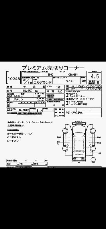 Used Nissan Elgrand S 2006 Gray MPV