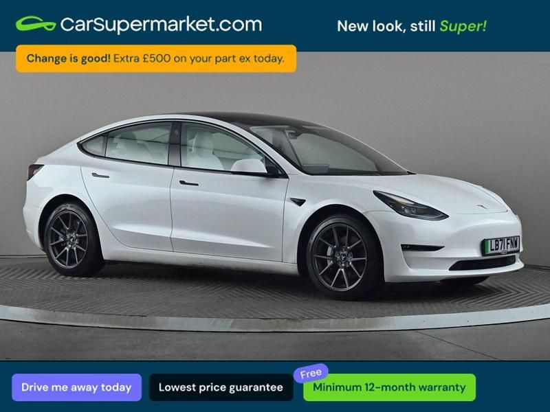 Used Tesla Model 3 Long Range AWD 366 kW (498 HP) 2021 White Sedan