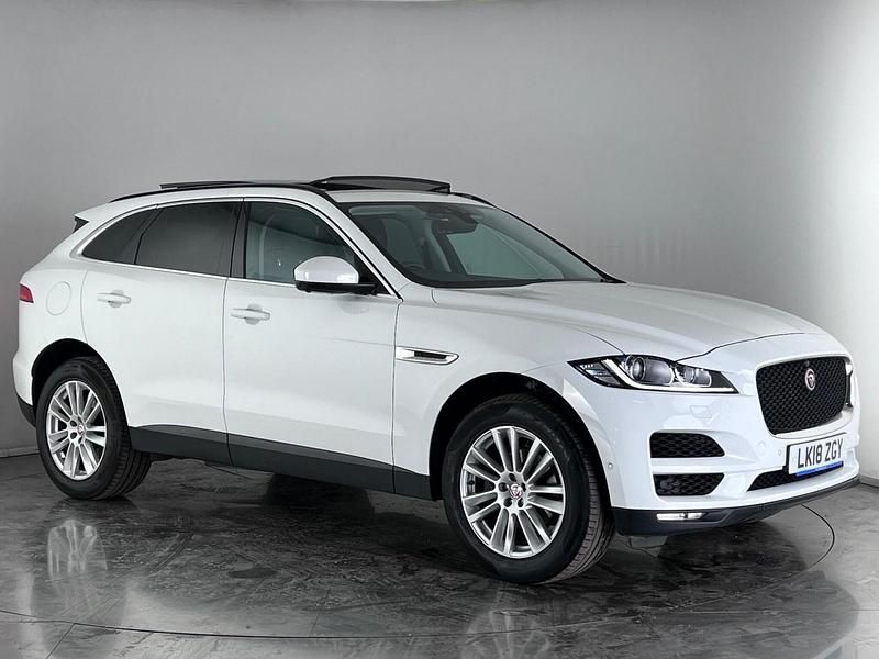 White Used 2018 Jaguar F-Pace Portfolio SUV | £18,550 (Fair price) - Image 1/3