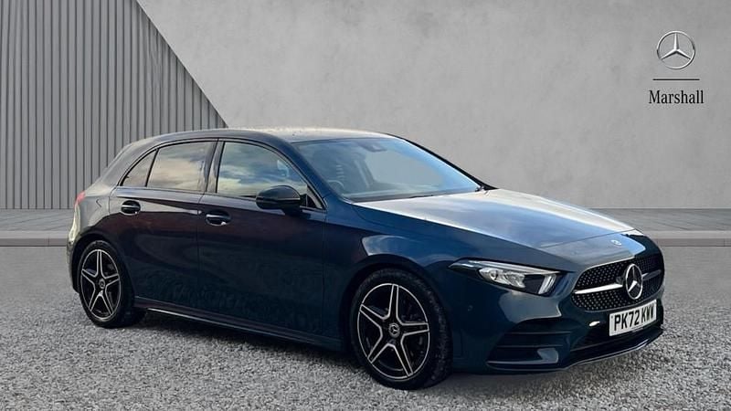 Denim blue metallic Used 2022 Mercedes A180 Executive Hatchback | £21,880 - Image 1/4