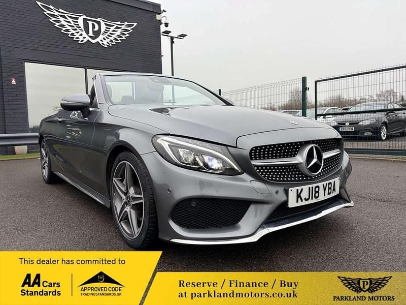 Used Mercedes C220 AMG Line Premium Plus 2018 Grey Cabriolet