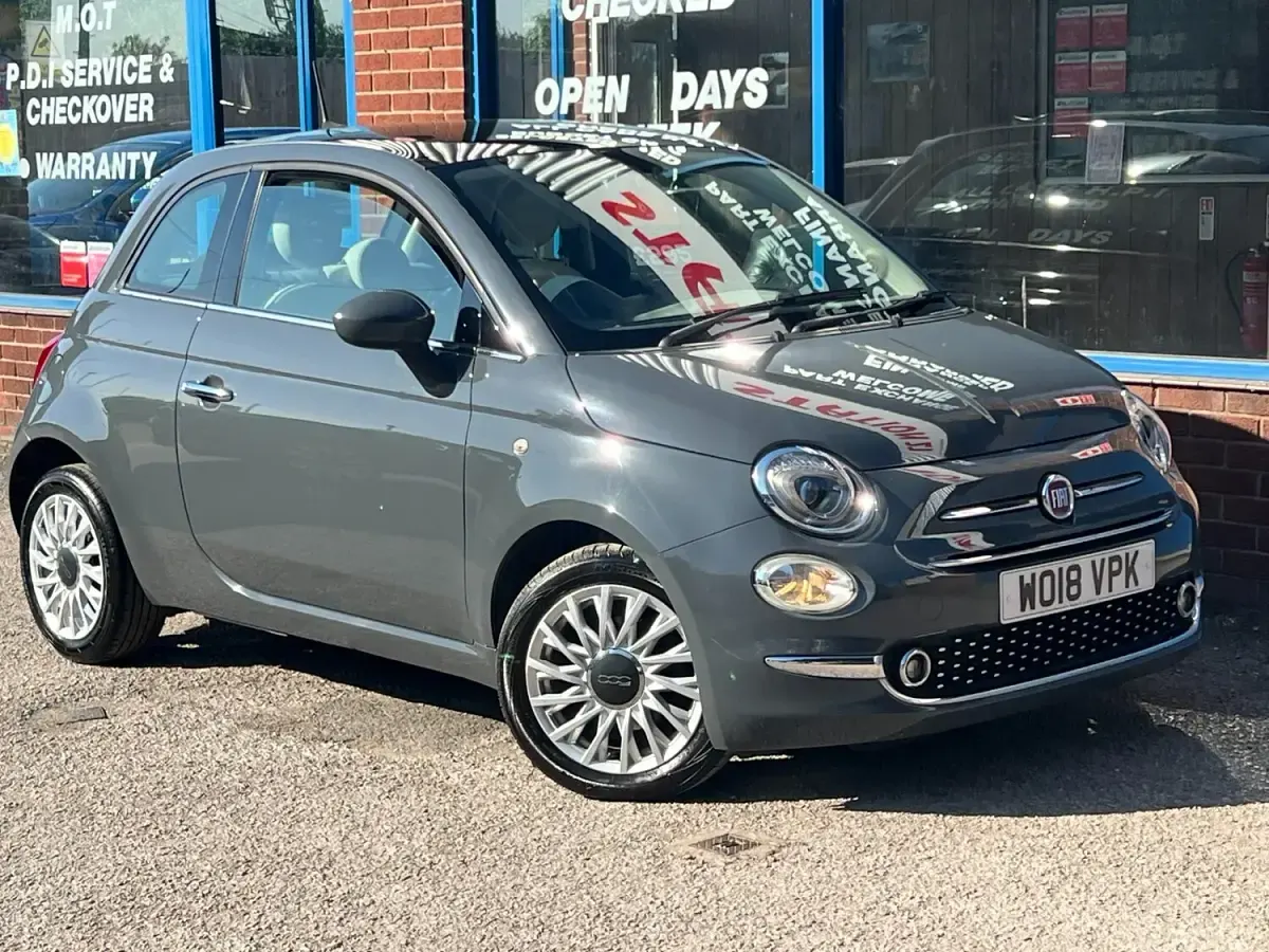 Used Fiat 500 Lounge 69 HP (50 kW) 2018 Grey Hatchback