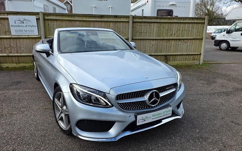 Used Mercedes C250 AMG Line Premium Plus 204 HP (150 kW) 2017 Silver Cabriolet