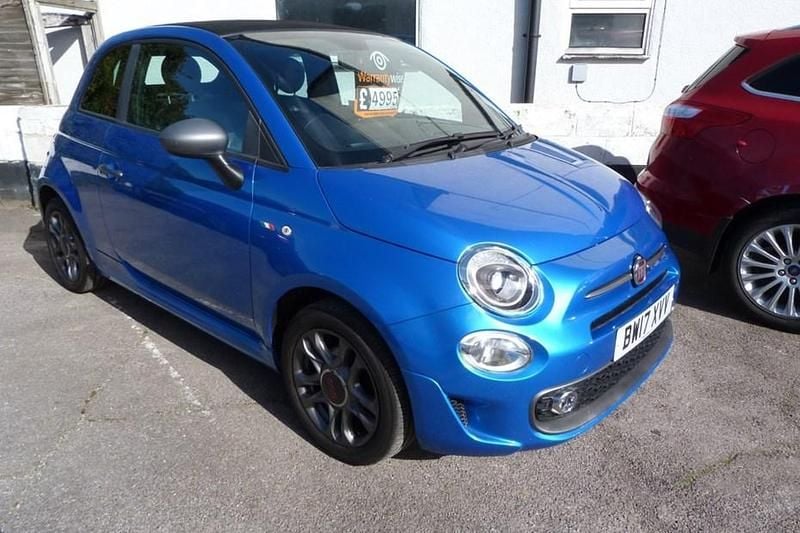 Used Fiat 500C S 69 HP (50 kW) 2017 Blue Cabriolet
