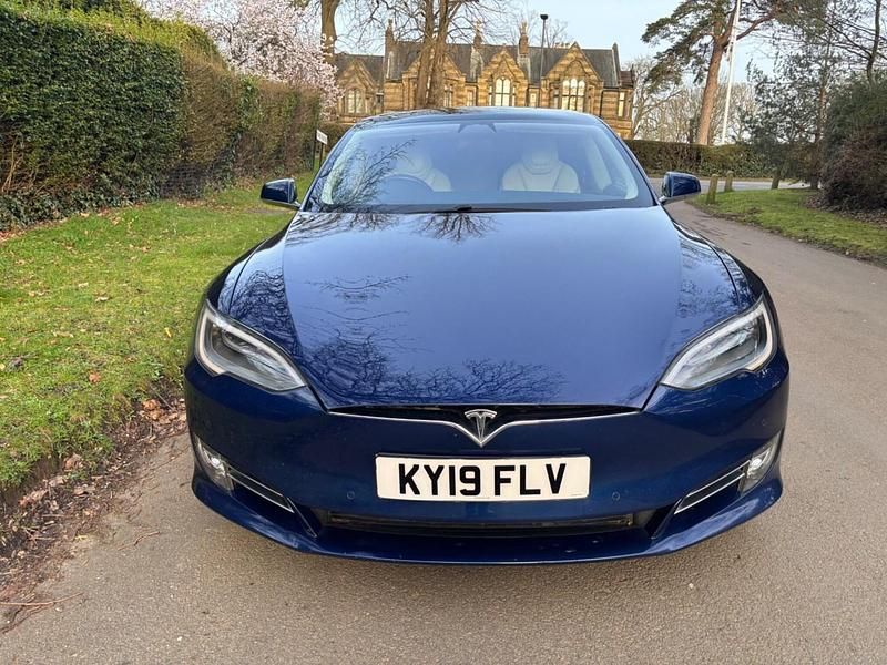Used Tesla Model S 350 kW (476 HP) 2019 Blue Hatchback