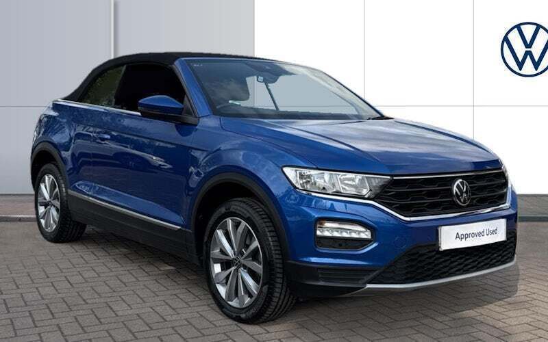 Blue Used 2021 VW T-Roc Cabriolet Design Cabriolet | £19,795 (Fair price) - Image 1/4