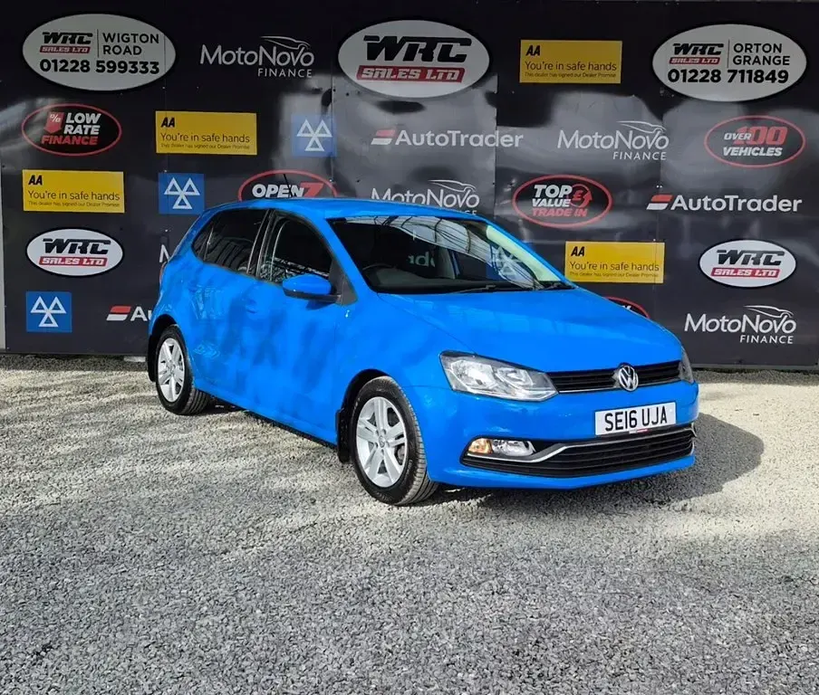 Used VW Polo Match 60 HP (44 kW) 2016 Blue Hatchback
