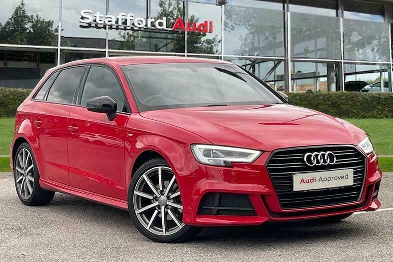 Used Audi A3 Black Edition 147 HP (108 kW) 2020 Red Hatchback