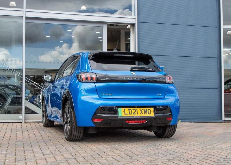Blue Used 2021 Peugeot e-208 Premium Hatchback | £10,163 (Fair price) - Image 1/4