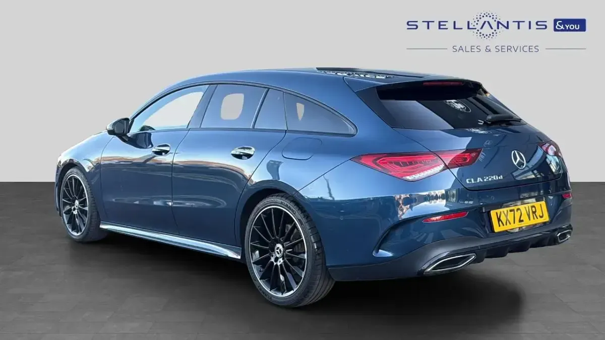 Used Mercedes CLA220 AMG line 187 HP (137 kW) 2023 Blue Sedan