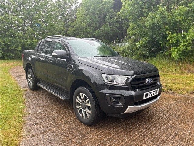 Premium metallic agate black Used 2022 Ford Ranger Wildtrack Pickup | £21,500 (Good price) - Image 1/4