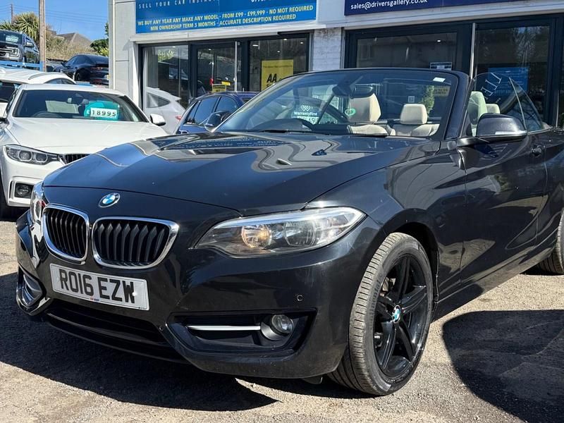 Used BMW 220 Sport Line 2016 Black Cabriolet