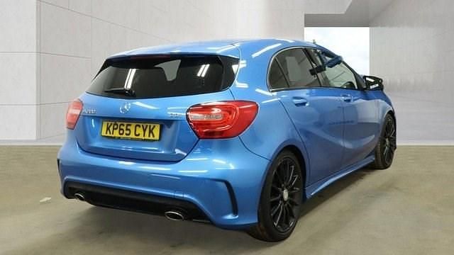Used Mercedes A200 AMG 136 HP (100 kW) 2015 Blue Hatchback