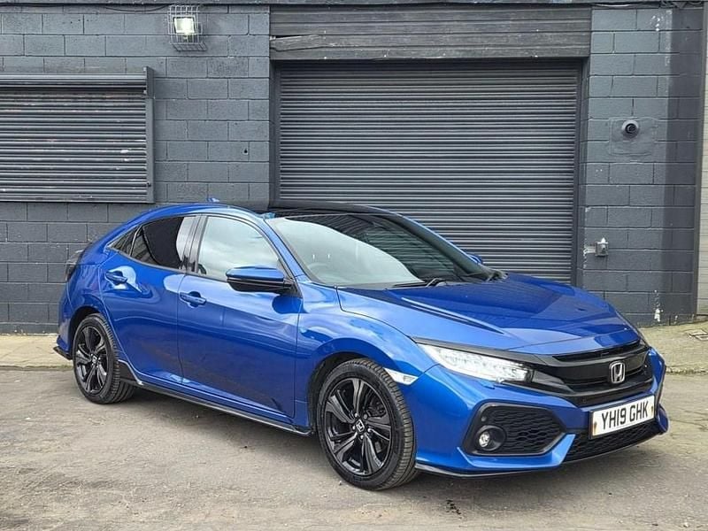 Begagnad Honda Civic Sport Plus 182 HK (133 kW) 2019 Blå Halvkombi