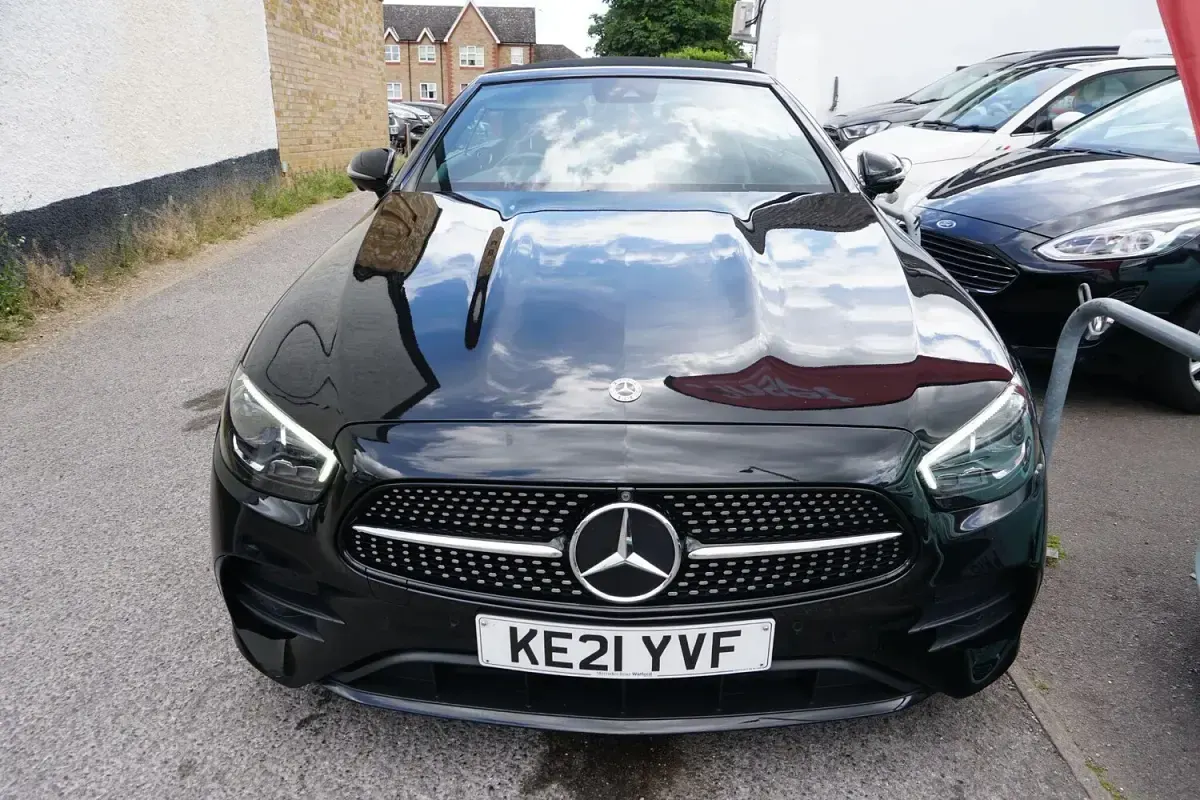 Used Mercedes E300 AMG line 2021 Black Cabriolet