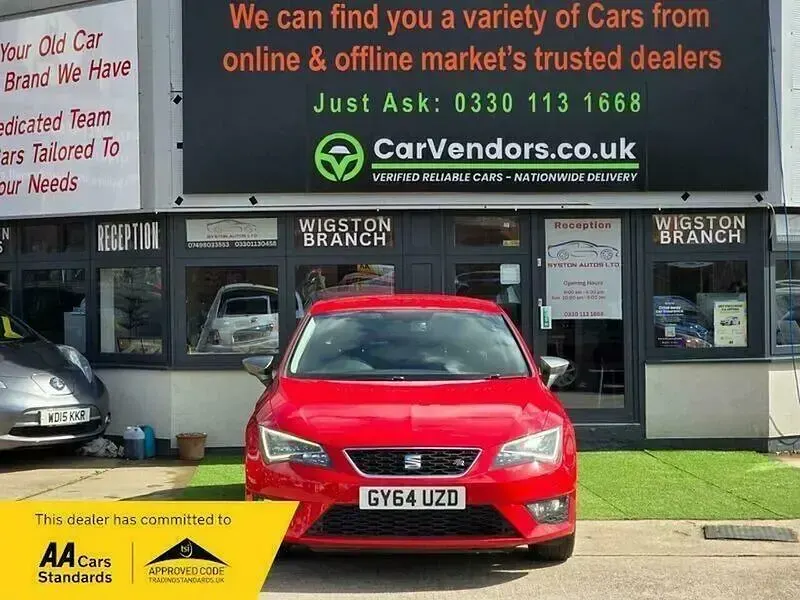 Used Seat Leon FR 125 HP (91 kW) 2014 Red Hatchback