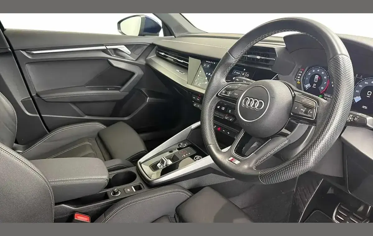 Used Audi A3 S-Line 147 HP (108 kW) 2023 Blue Sedan