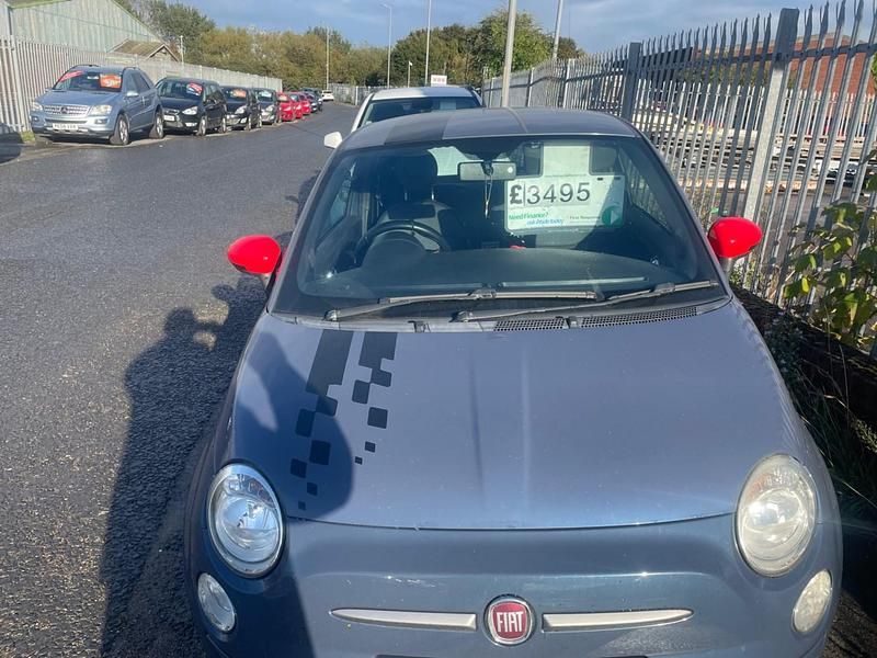 Blue Used 2012 Fiat 500 Lounge Hatchback | £2,495 (Good price) - Image 1/4