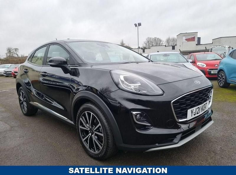 Black Used 2021 Ford Puma Gen-E Titanium SUV | £12,699 (Good price) - Image 1/4
