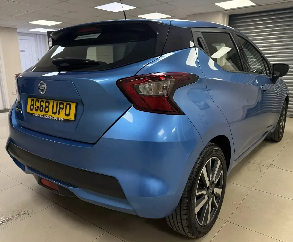 Used Nissan Micra Acenta 71 HP (52 kW) 2018 Blue Hatchback