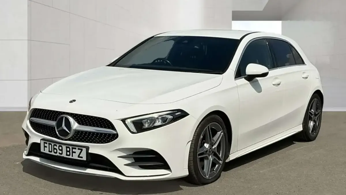 Used Mercedes A220 AMG line 190 HP (139 kW) 2019 White Hatchback