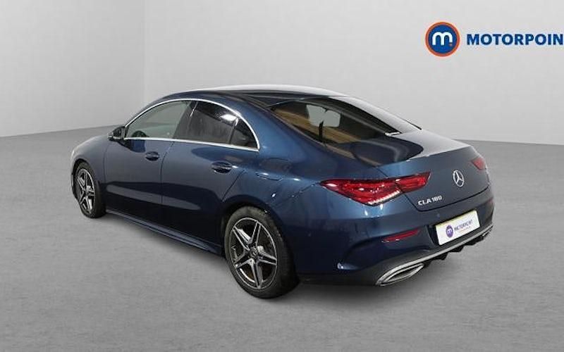 Used Mercedes CLA180 AMG line 136 HP (100 kW) 2022 Blue Sedan