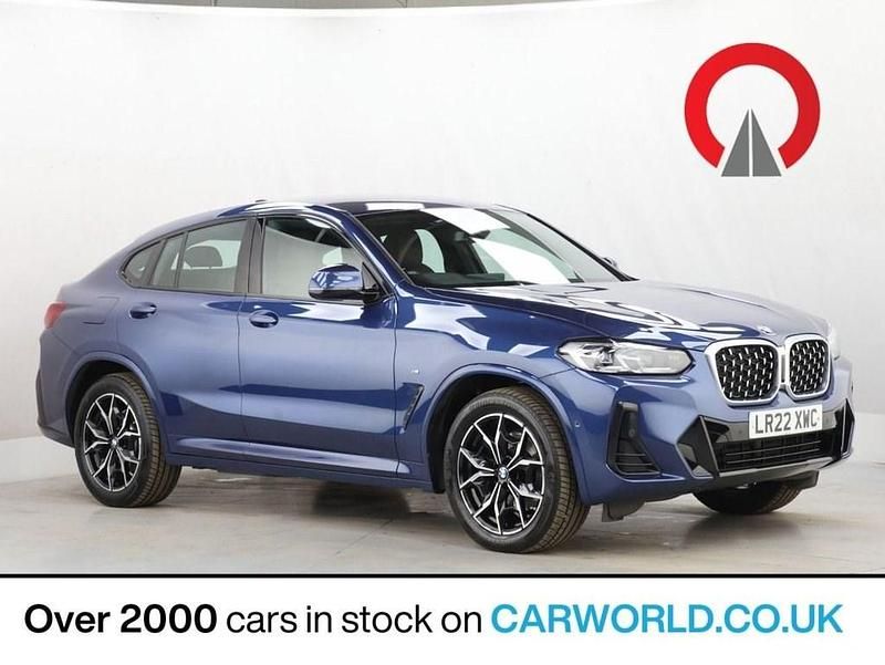 Blue Used 2022 BMW X4 M Sport SUV | £33,880 - Image 1/3
