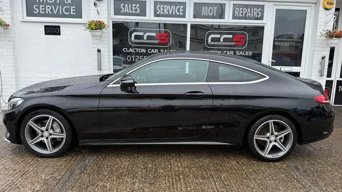 Used Mercedes C220 AMG line 2016 Black Coupe