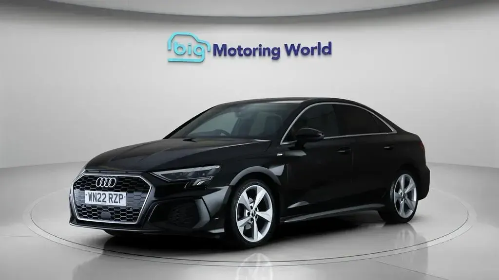 Used Audi A3 S-Line 150 HP (110 kW) 2022 Black Sedan