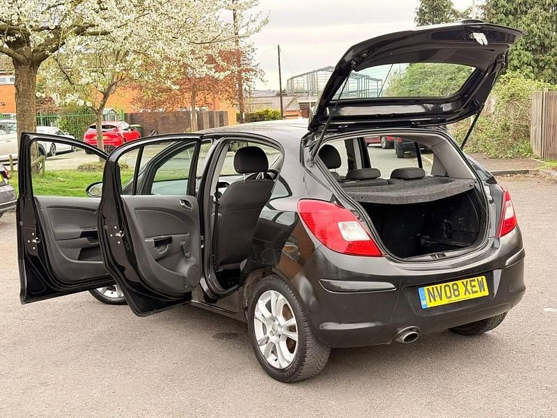 Used Vauxhall Corsa 89 HP (65 kW) 2008 Black Hatchback
