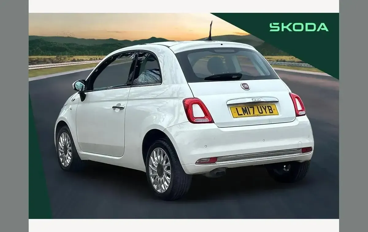 Used Fiat 500 Lounge 69 HP (50 kW) 2017 White Hatchback