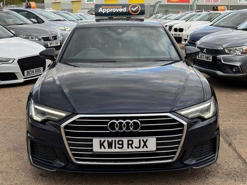 Used Audi A6 S-Line 204 HP (150 kW) 2019 Blue Sedan
