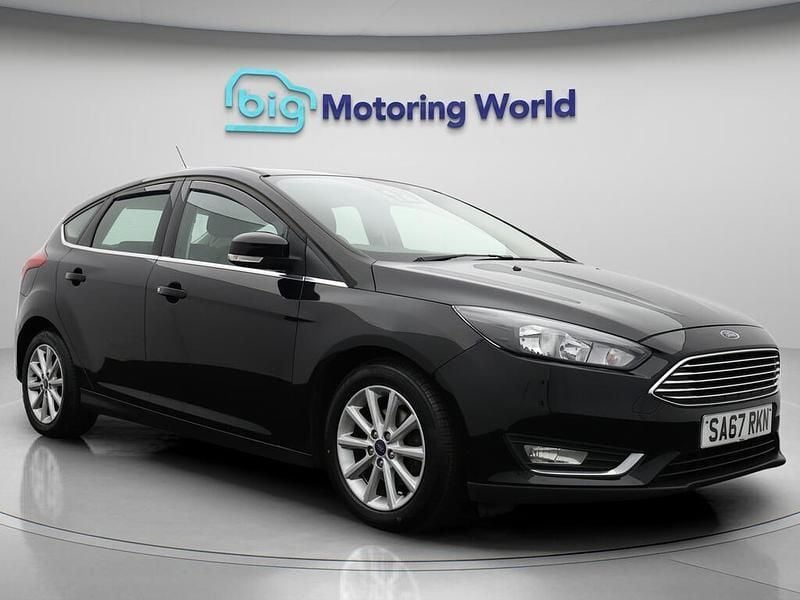 Black Used 2017 Ford Focus Titanium Hatchback | £7,300 (Good price) - Image 1/4