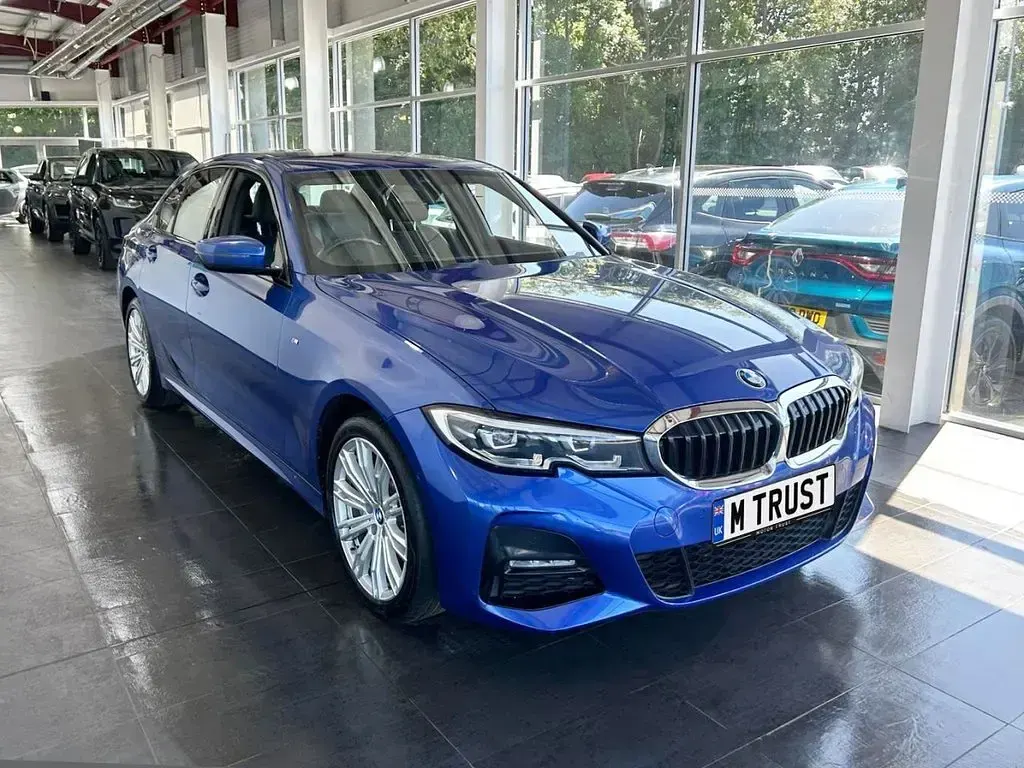 Used BMW 330e M Sport 292 HP (214 kW) 2020 Blue Sedan