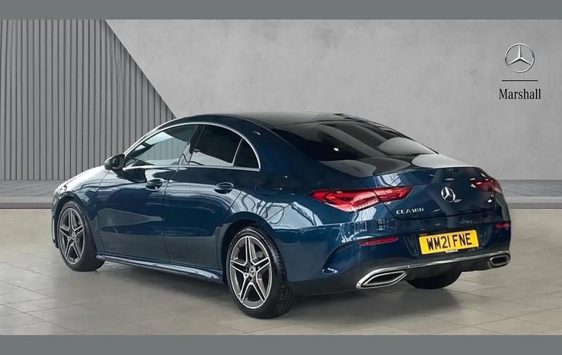 Used Mercedes CLA180 AMG line 136 HP (100 kW) 2021 Denim blue metallic  Sedan